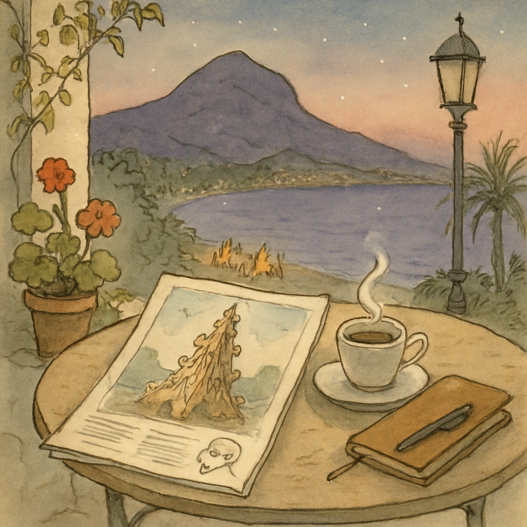 041 — 24 junio: los aeropuertos de España viven el junio más lleno de su historia, con más de setecientos mil pasajeros en un solo día y España ya segundo país más visitado del mundo; en Alicante, esta noche llega la gran Cremà — el fuego de medianoche que cierra las Hogueras de San Juan con la Bellea del Foc encendiendo la primera hoguera; y en Jávea, día trece de Fogueres, el día grande, con mascletà a las dos del mediodía en la plaza de la Constitución, ofrenda de flores por la tarde y la Gran Cremà a medianoche